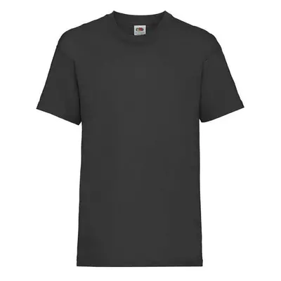 Black Fruit of the Loom Cotton T-shirt