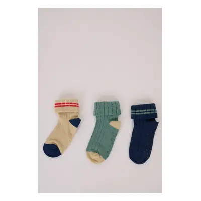 DEFACTO Baby Boy Seamless 3-Pack Cotton Long Socks