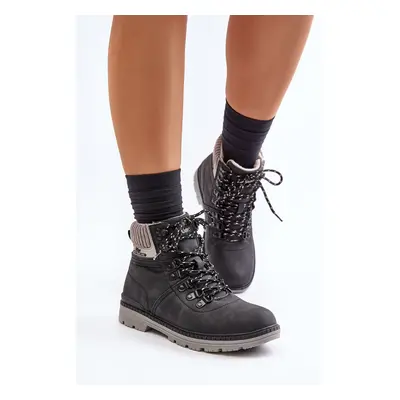 Insulated women's trappers Lee Cooper black