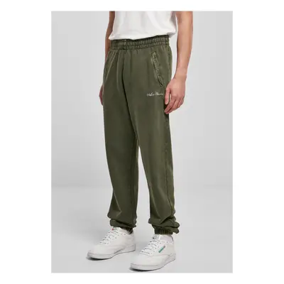 Small embroidered sweatpants bottlegreen