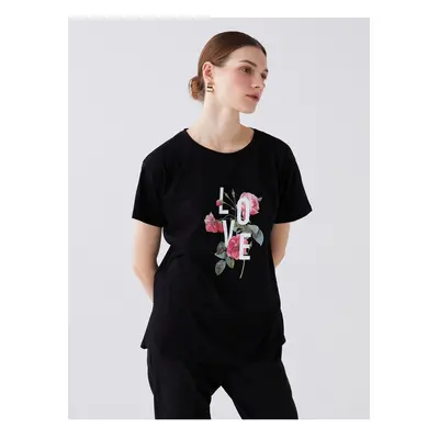 LC Waikiki Crew Neck Printed Short Sleeve Women's T-Shirt