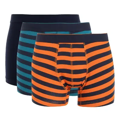 DEFACTO Men's Striped 3-Piece Boxers