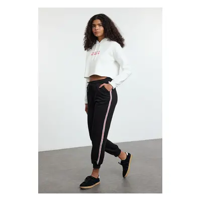 Trendyol Black Faded Effect Vintage High Waist Wide Leg Jeans