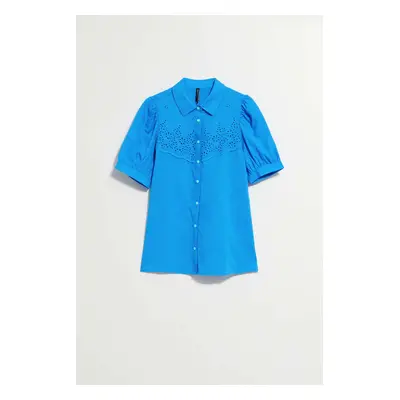 WOMEN'S SHIRT L-KO-4040 FRESH BLUE