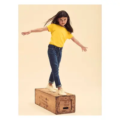 Yellow Girls' T-shirt Iconic Fruit of the Loom