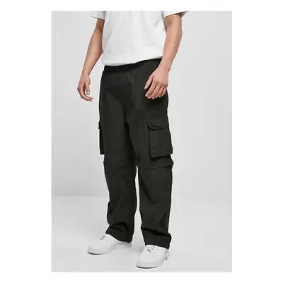 Zipper trousers black