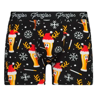 Men's boxers Smoke beer black Frogies Christmas