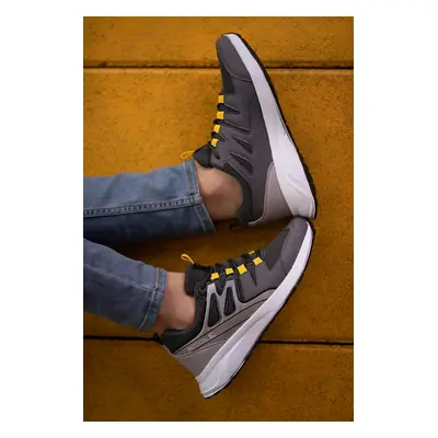 Riccon Smoky Black Yellow Unisex Sneakers