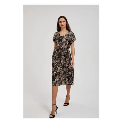 Women's floral dress MOODO - black