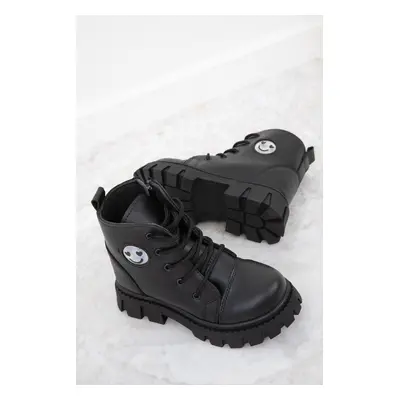 Soho Black Kids Boots & Bootie