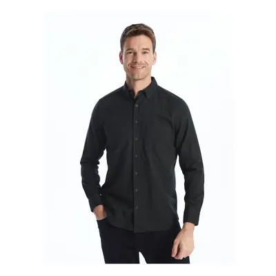 LC Waikiki Regular Fit Long Sleeve Poplin Men's Shirt