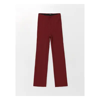 LC Waikiki Elastic Waist Textured Women's Trousers