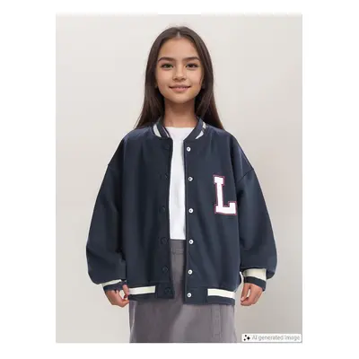 LC Waikiki Lcw Printed Girl's Thick College Jacket