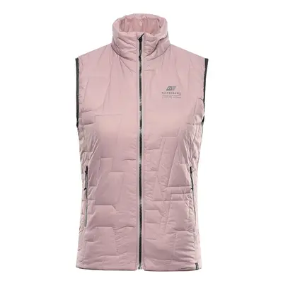 Women's ultralight vest with ALPINE PRO BERFA pale mauve impregnation