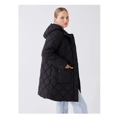 LC Waikiki Women's Hooded Quilted Oversize Down Coat