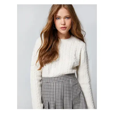 Koton Knit Textured Knitwear Sweater Acrylic