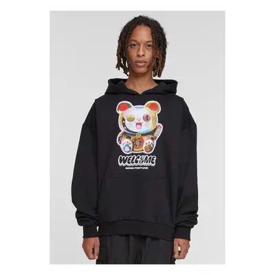 Men's Welcome Cat Ulrta Heavy Oversize Hoodie Black