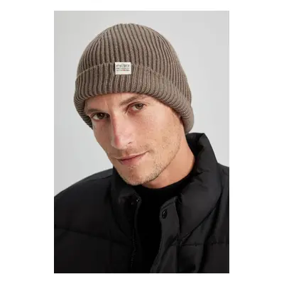 DEFACTO Men's Woven Labeled Beret