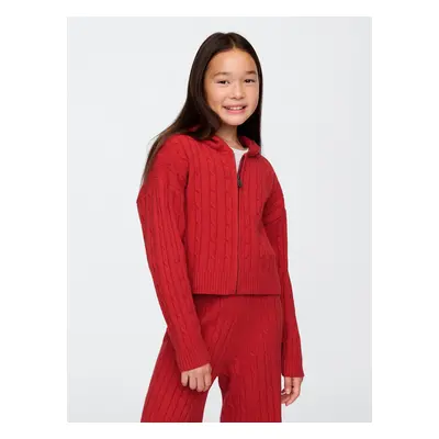 GAP Children's zip sweater CashSoft - Girls