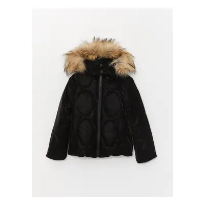 LC Waikiki Girls Quilted Hooded Coat