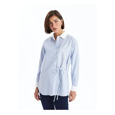 LC Waikiki LCWAIKIKI Classic Blue Striped Striped Women's Shirt