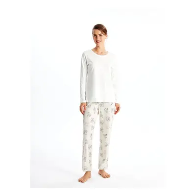 LC Waikiki Women's Pajamas Bottom with an Elastic Waist Print