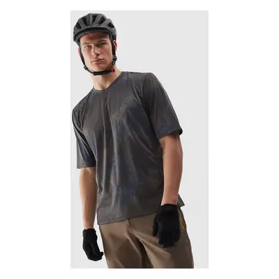 Men's Cycling Quick-Drying T-Shirt 4F - Brown