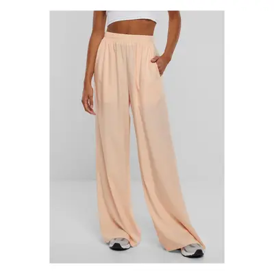 Women's Wide Leg Trousers - Apricot