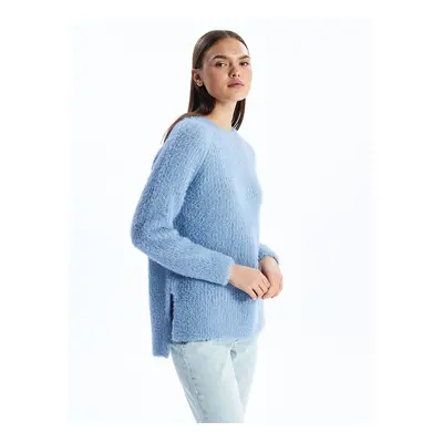 LC Waikiki LCW Crew Neck Plain Long Sleeve Women's Knitwear Sweater