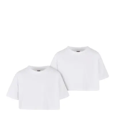 Girls' Short Kimono Tee - Pack White+White