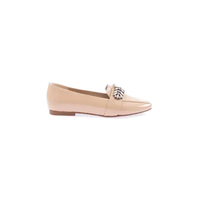 DGN 50085-23y Womens Buckle Flats with Crystal Stones.