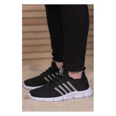 Riccon Unisex Black and White Sneakers