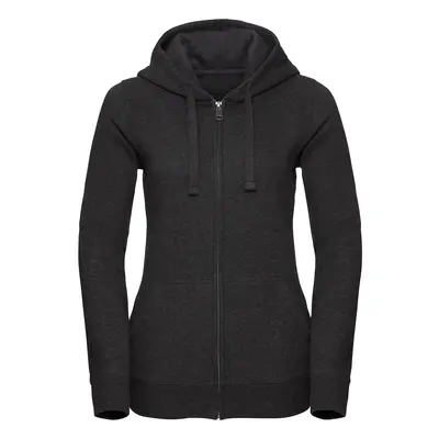 Women's Authentic Melange Zipped Hooded Sweat Russell