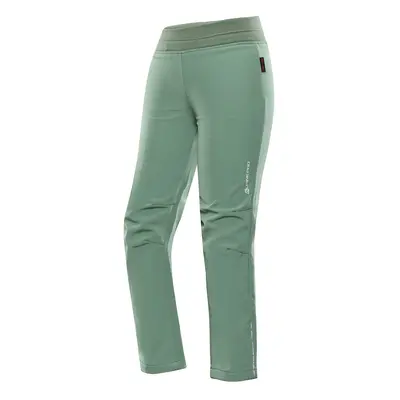 Children's softshell pants ALPINE PRO ZAZO aspen green