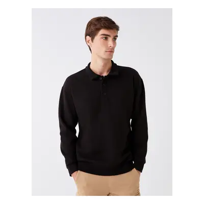 LC Waikiki Polo Neck Long Sleeve Men's Sweatshirt