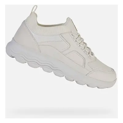 White women's sneakers Geox Spherica - Women's