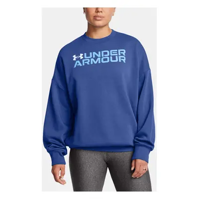 Women's sweatshirt Under Armour Rival Fleece WordmarkOS Crew-BLU - Women's