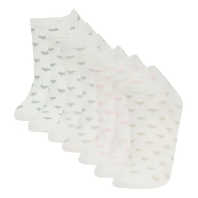 DEFACTO Women's 7-Pack Cotton Ankle Socks