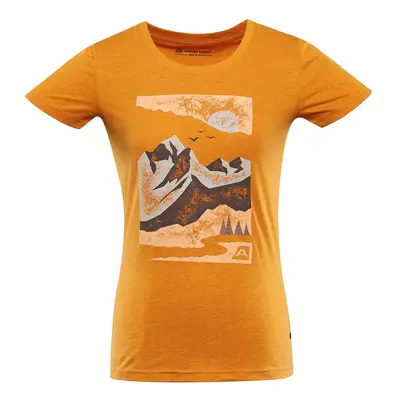 Women's cotton T-shirt ALPINE PRO BOLENA russet orange variant PA