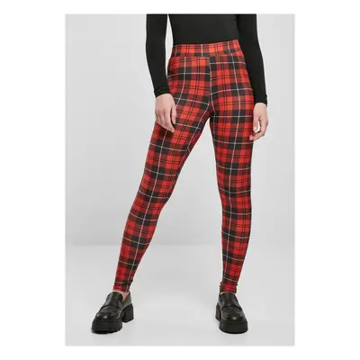 Women's Soft AOP Leggings in Red Cut