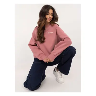 Dark pink insulated sweatshirt without hood SUBLEVEL