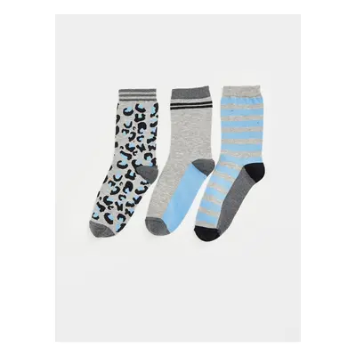 LC Waikiki 3-Pack of Lcw Patterned Women's Socks