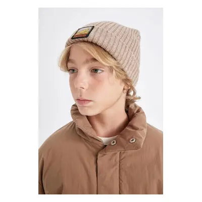 DEFACTO Boy's Ribbed Knitted Beanie