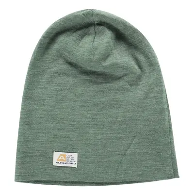 Winter hat made of merino wool ALPINE PRO BEDADE loden frost