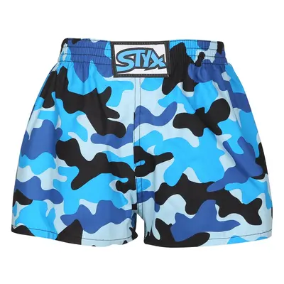 Children's briefs Styx art classic rubber camouflage blue