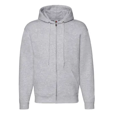 Light grey men's hoodie Premium Fruit of the Loom