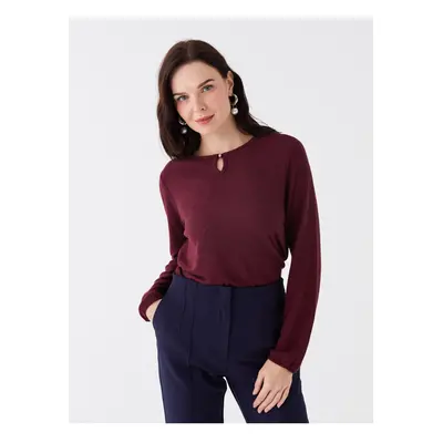 LC Waikiki Crew Neck Plain Long Sleeve Women's Blouse