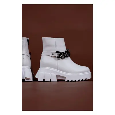 Riccon White Women's Boots