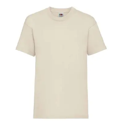 Beige Baby Cotton T-shirt Fruit of the Loom