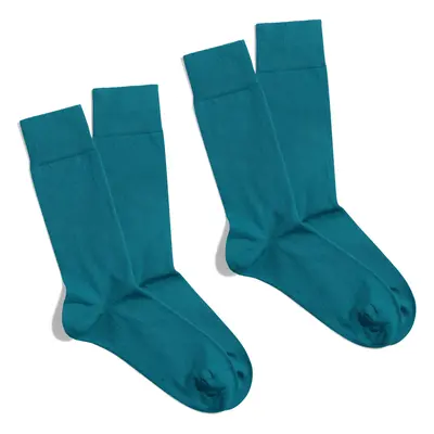 Banana Socks Unisex's 2Pack Socks Essentials Aqua Horizon